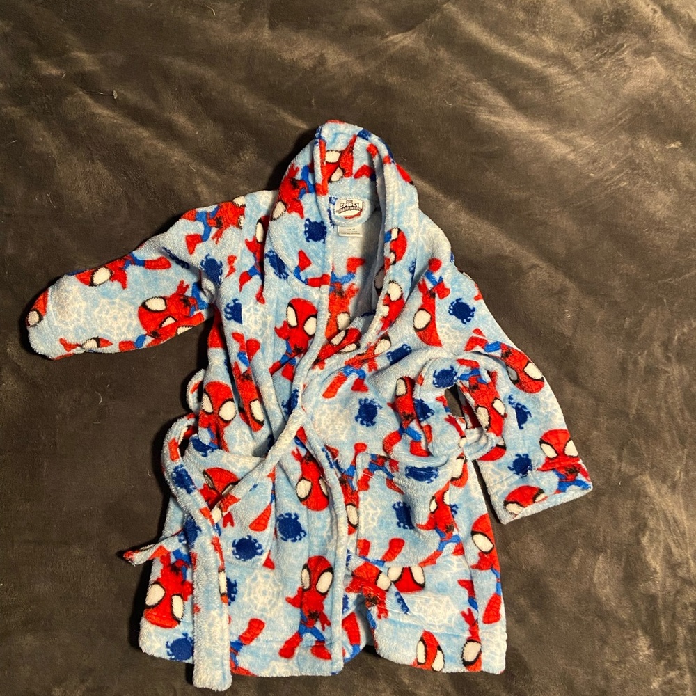 Kids Blue Spider-Themed Pajamas